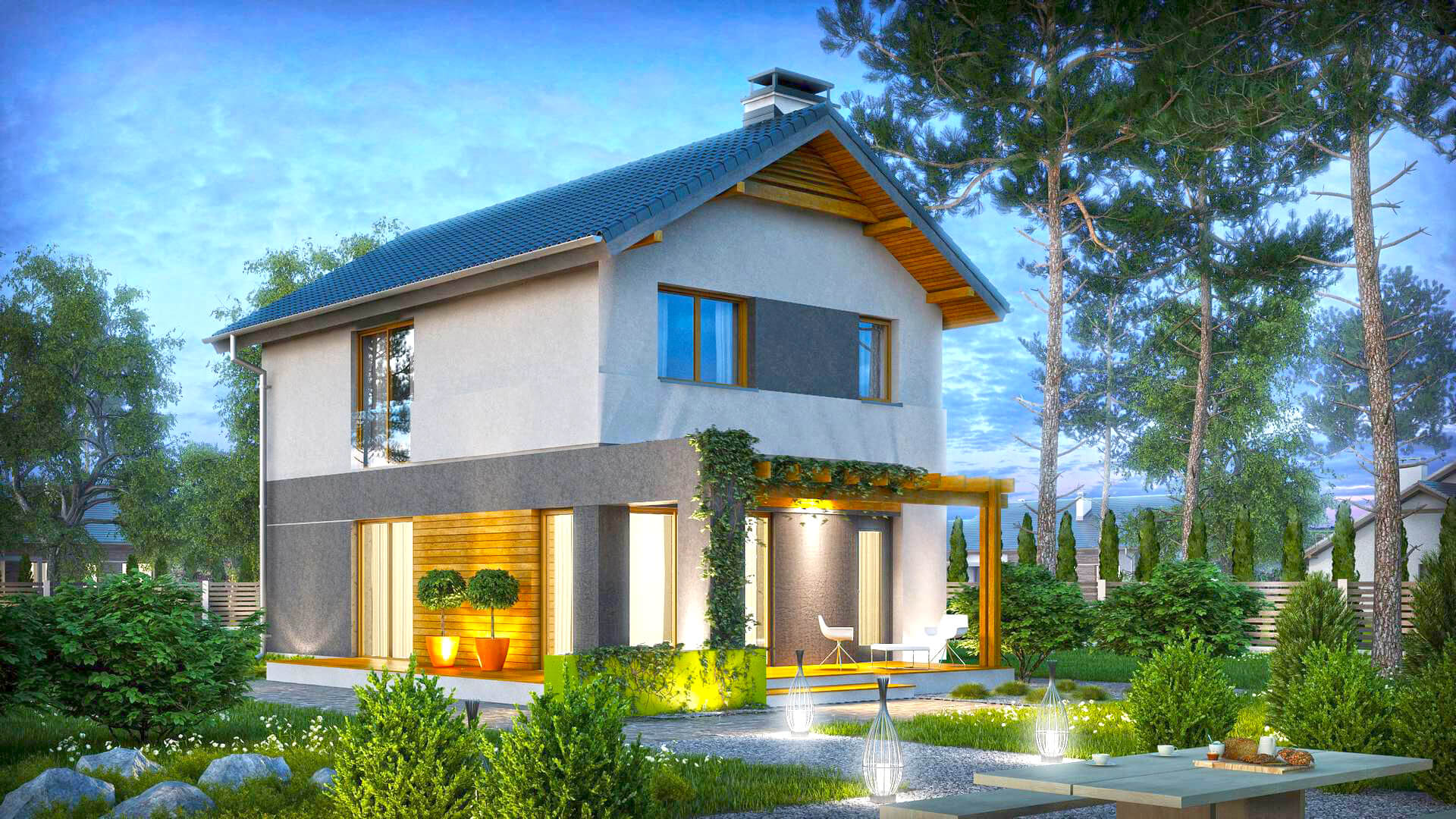 дома строительство проект 100 м под ключ фото и цены