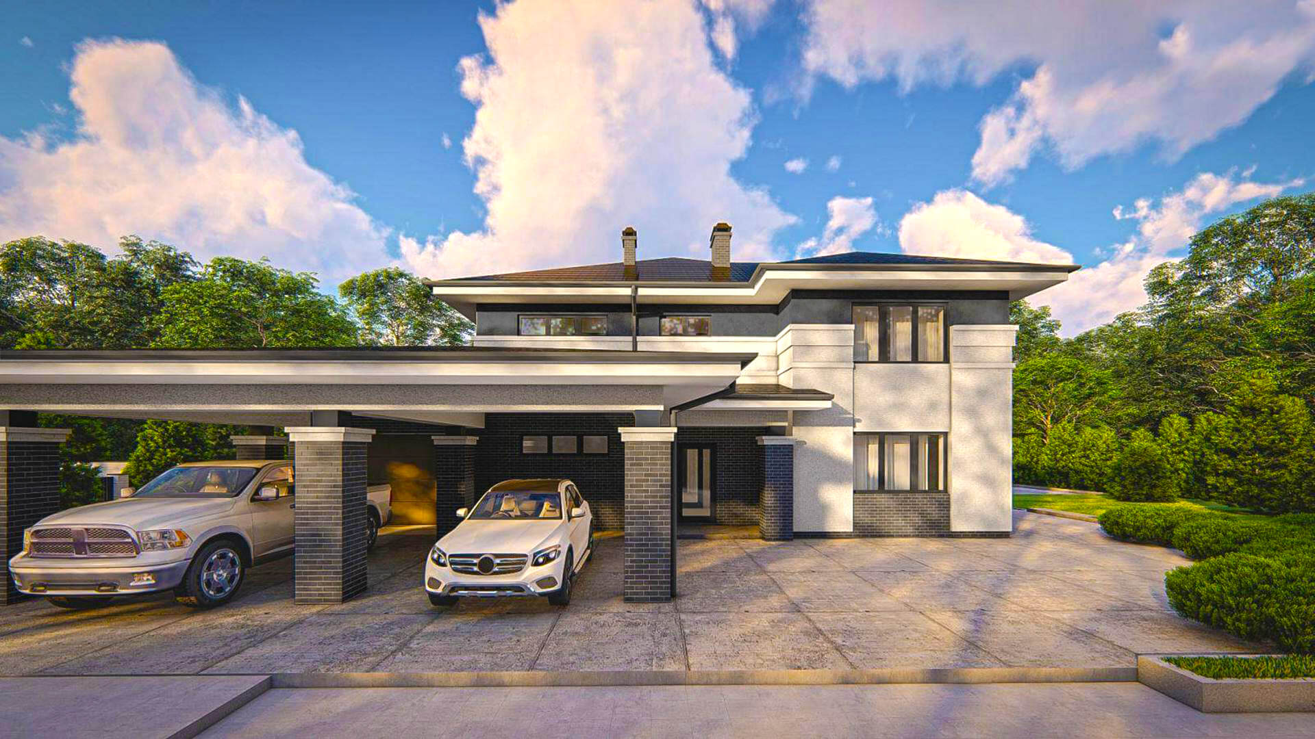 Строительство двухэтажного жилого дома в Краснодаре под ключ