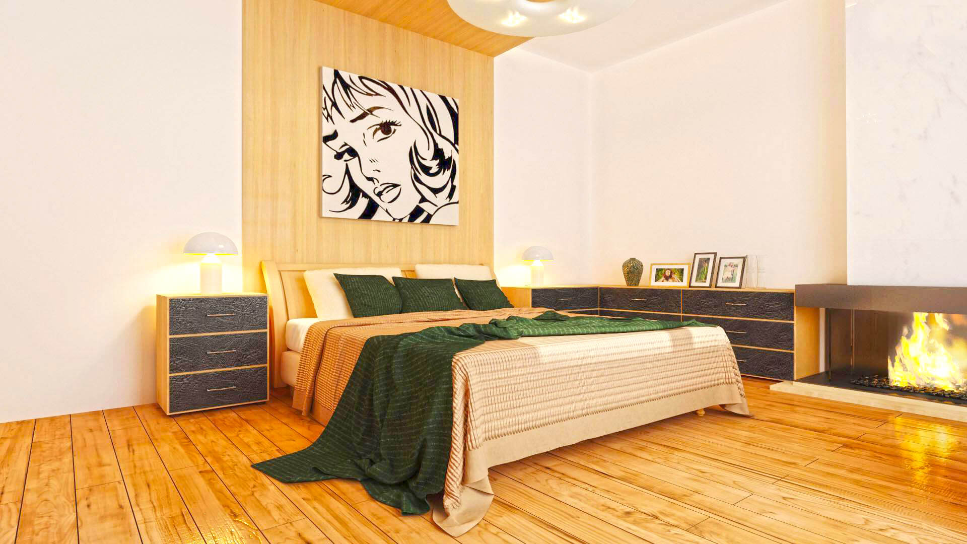 Заказать дом из кирпича до 100 метров в Краснодаре с проектом, ремонт в спальной комнате,