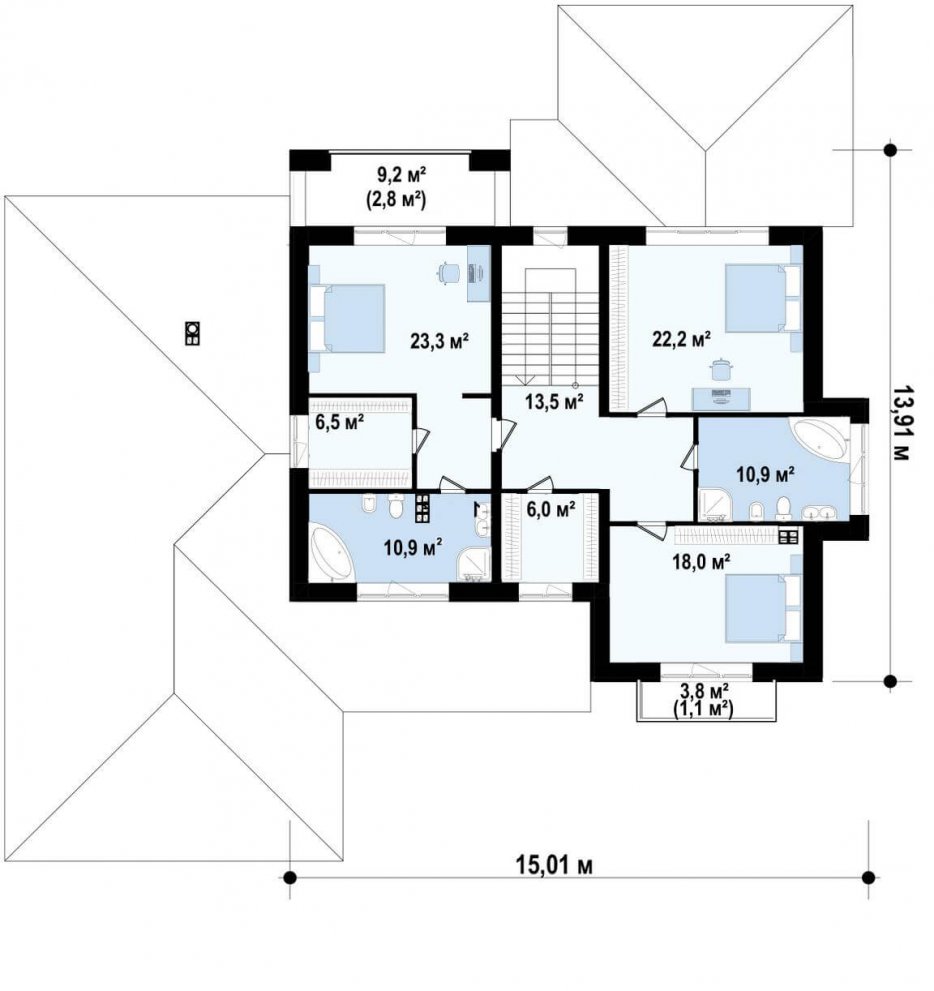 Проект частный дом 297 кв.м.
