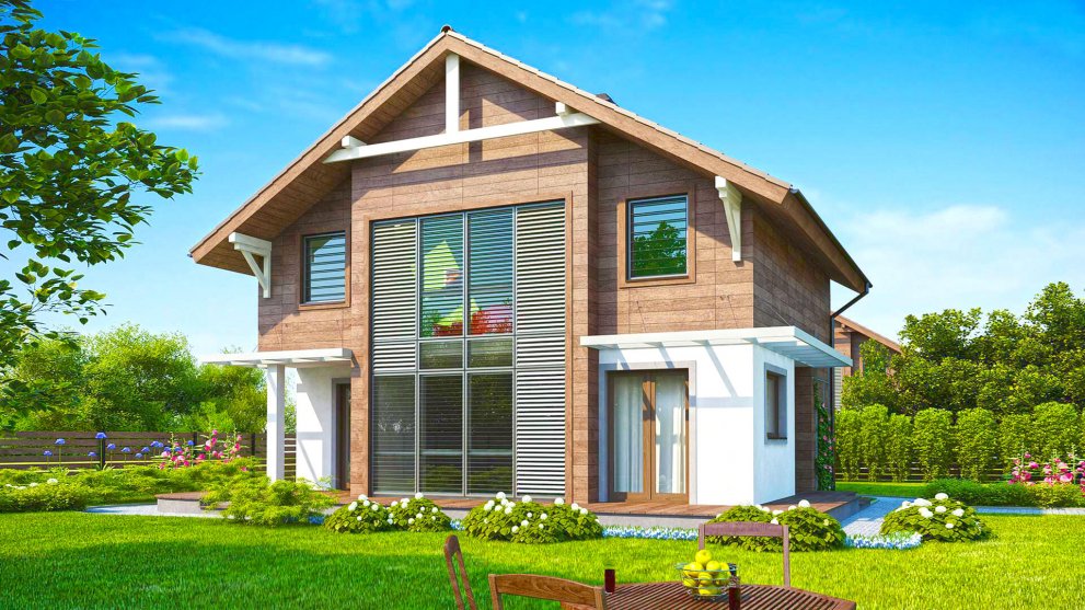 Дизайн проект визуализация частного дома