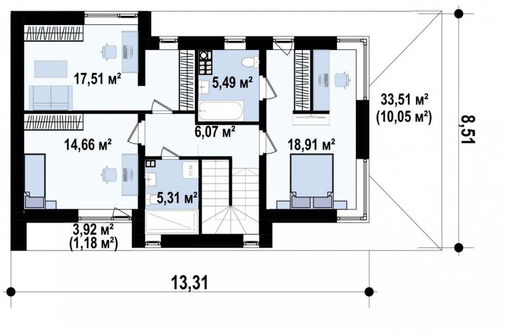 Проект частного дома 185 кв.м.