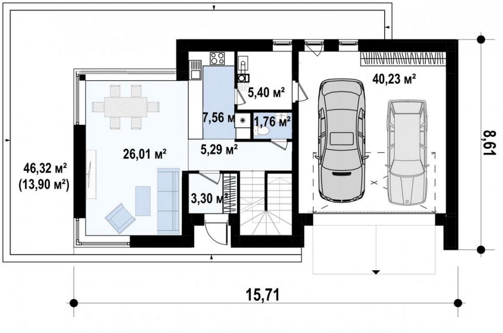 Проект частного дома 185 кв.м.
