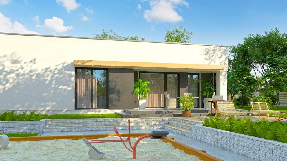 большой собственный двор помогает отдыхать после тяжелого рабочего до 