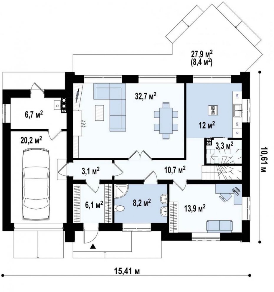 Проект частного дома 204 кв.м.