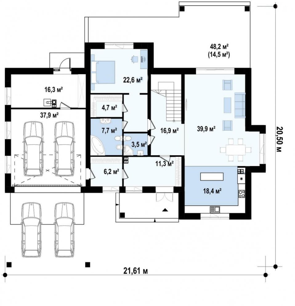 Проект частный дом 297 кв.м.