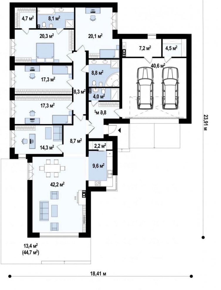 Проект частного дома 246 кв.м.