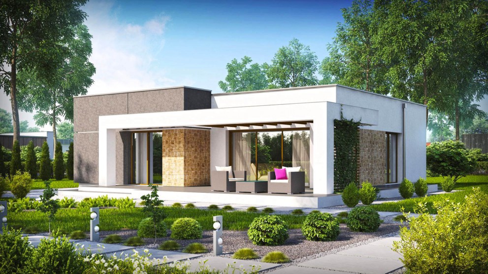 Проект частного дома 99 кв.м. проектирование и строительство Краснодар